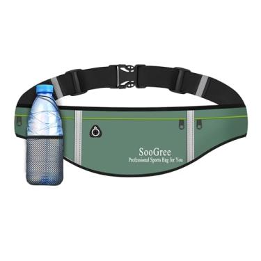 Imagem de Pochete fina para corrida masculina e feminina, pochete com zíper à prova d'água, suporte de telefone refletivo ultraleve, bolsa de cinto de treino para corrida, caminhada, ciclismo, acampamento