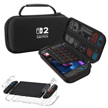 Imagem de Kit Bag Com Alça + Capa Acrílico Para Novo Nintendo Switch 2