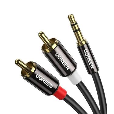 Imagem de Cabo Áudio P2 P/ 2 Rca Ugreen 10512 3m Estéreo Hi-fi