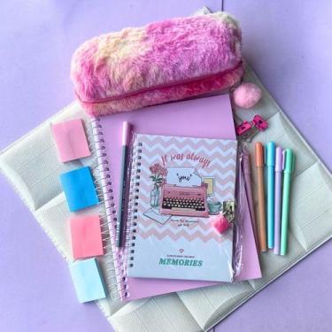 Imagem de Kit Papelaria Fofa Juvenil Kawaii Menina - SAKURA SHOP
