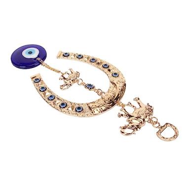 Imagem de Naroote Olho Azul Pingente de Parede Amuleto Proteção Elefante Ferradura Presente Escolha Liga Ferro Esmalte