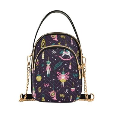 Imagem de Bolachas de Natal, bengalas de doce, bolsas de ombro antirroubo, bolsas femininas para uso diário, Enfeites de Natal para pendurar quebra-nozes, 15*21*8cm