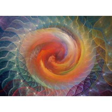 Imagem de Quebra-cabeças redemoinhos multicoloridos para adultos, 1000 peças, quebra-cabeça grande de 1000 peças para crianças, adolescentes, família, aprendizagem, descompressão intelectual
