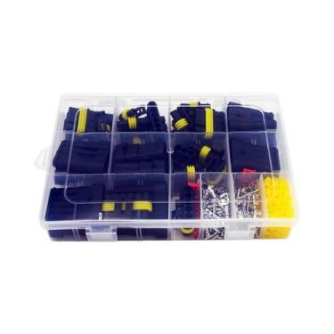 Imagem de Conectores Elétricos Automotivos À Prova d'Água 352 Peças 1 2 3 4 Pino