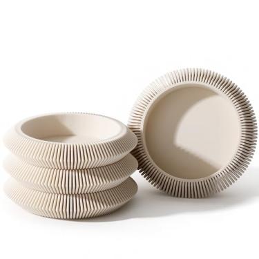 Imagem de LemonRoad 4 peças de porta-copos para copos, porta-copos de plástico para bebidas, suporte redondo empilhável para tipos de xícaras, decoração de mesa de café para escritório, cozinha, bar, sala de