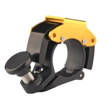 Imagem de Sino de bicicleta 5 cores ao ar livre inoxidável bicicleta carro acessórios de ciclismo kinderfahrrad bell bike(P1-Yellow)