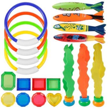 Imagem de Brinquedos de natação subaquática para mergulho Water Rings - Gloome S