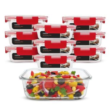 Imagem de 10 Potes Herméticos Introdução Alimentar Vidro 370ml Premium - U4HOME,