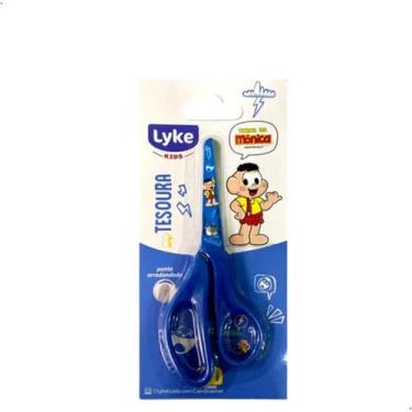 Imagem de Tesoura Escolar Infantil Turma da Mônica Lyke Ponta Arredondada 13cm P