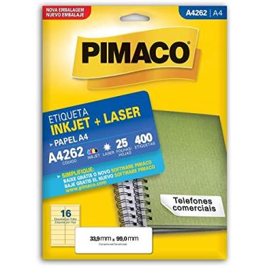 Imagem de Etiqueta inkjet/laser A4262 com 25 folhas Pimaco