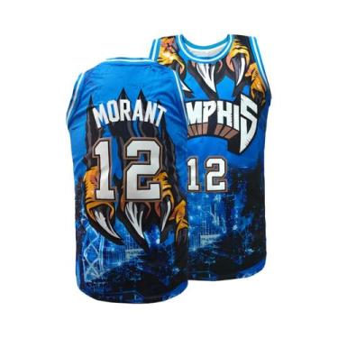 Imagem de Camiseta De Basquete Masculina Verde Sem Mangas Respirável Com Estampa