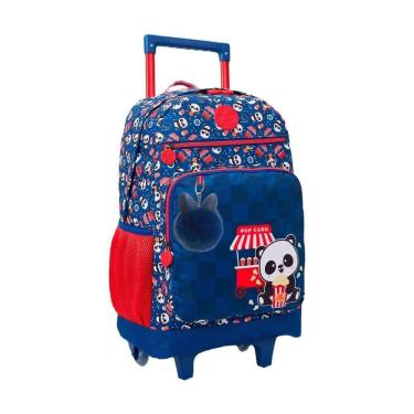 Imagem de Mochila De Rodinha College Panda Pipoca 16 Juvenil Xeryus
