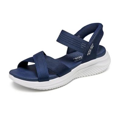 Imagem de Skechers Tênis feminino Ultra Flex 3.0 - Never Netter Hands Free Slip-ins, Azul marino, 36