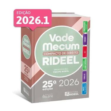 Imagem de Vade Mecum Compacto de Direito Rideel 25ed. - 2026