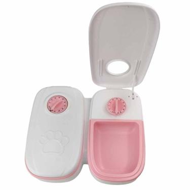 Imagem de Alimentador Bebedouro Comedouro Com Temporizador Cachorro Gato Pet Bichos Alimentaçao Agua Raçao Res