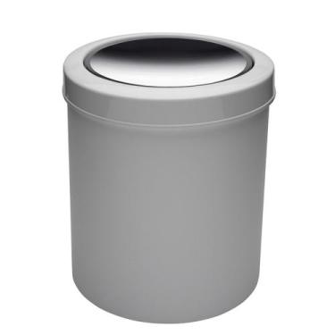 Imagem de Lixeira Cesto De Lixo Inox 5 litros Com Tampa Basculante Cozinha Banhe