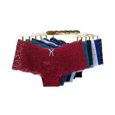 Imagem de Shorts Boxer De Algodão Com Estampa Para Mulheres, Pacote Com 3 Peças,