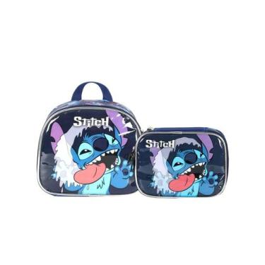 Imagem de Kit Lilo Stitch Lancheira Térmica + Estojo Box Menino Luxo - Luxcel