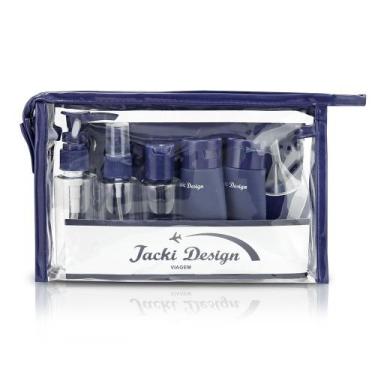 Imagem de Kit Completo p/ Viagem com 10 Frascos e Necessaire Organizador Jacki D