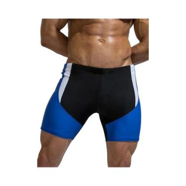 Imagem de Calção de banho contrastante com emenda competitiva de natação seca de