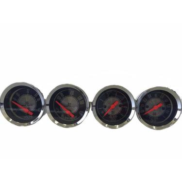 Imagem de Kit 4 Manômetros Mecânico Chevrolet C10 Veraneio