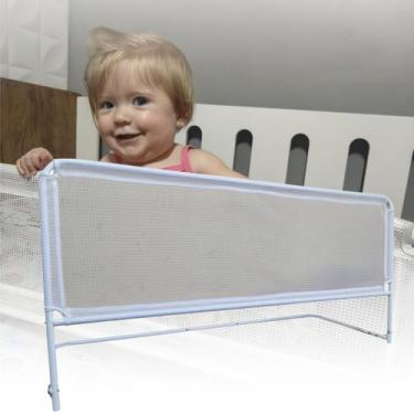 Imagem de Grade De Cama Com Tela de Proteção para Crianças e Idosos Cama Normal 