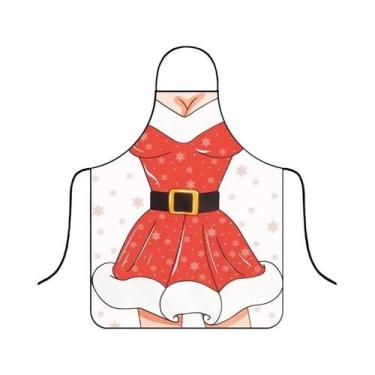 Imagem de Avental De Natal Impermeável Festivo, Divertido Para Cozinha E Decoraç