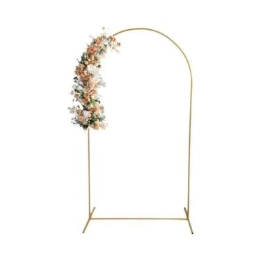 Imagem de Suporte De Arco Dourado Para Casamento, Estrutura Para Balões E Cenári