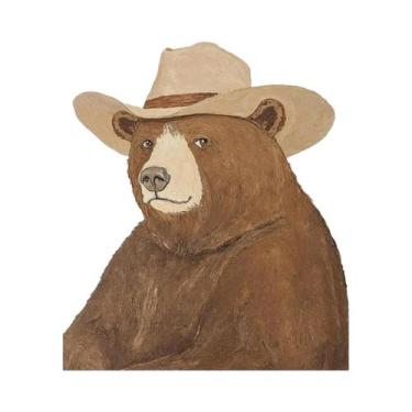 Imagem de Pôster Decorativo De Parede: Pintura Em Tela De Cavalo E Sela De Cowbo