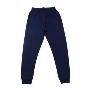 Imagem de Calça Moletom Infantil Flanelada Lisa Com Punho - Kyly-Masculino