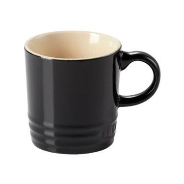 Imagem de CANECA PARA CHÁ LE CREUSET 350ML ESMALTADA EM CERÂMICA BLACK ONYX