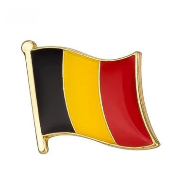 Imagem de Broche Bandeira Bélgica Oficial Europa Bruxelas Pin Diplomático