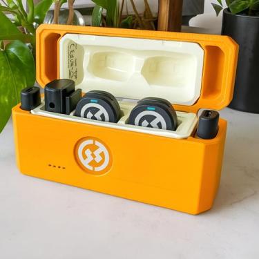 Imagem de Case Anti Impacto Microfone Lark M2 Hollyland Duo 3d - Mundo 3D, Laran