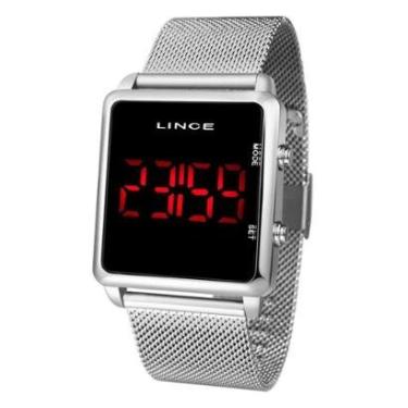 Imagem de Relogio Lince Mdm4596l Pxsx Digital Quadrado Feminino-Feminino