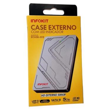 Imagem de Hd Externo 500gb Usb 3.0 Infokit