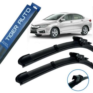 Imagem de Par Palheta Limpador Para Brisa Honda City 2009 à 2014 - TIGER AUTO