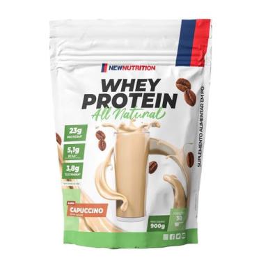 Imagem de Whey Protein All Natural - 900g Refil Cappuccino - NewNutrition