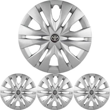 Imagem de JG 4 Calota Yaris Modelo 2023 Aro 15 Prata Brilhante - Prime