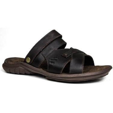Imagem de Sandália Franciscana Chinelo Couro Deck Be 2200 (10075), Preto, 40