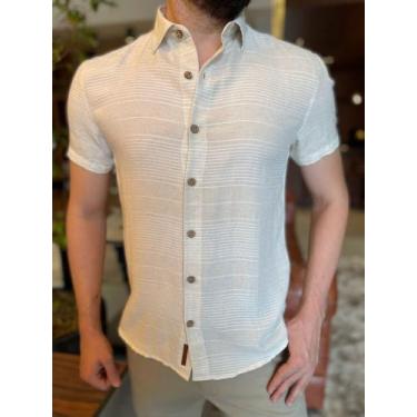 Imagem de Camisa Eleven Corporation Linho Maquinetado, XXL/ GGG