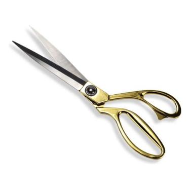 Imagem de Tesoura Profissional para Costura Tecido 26cm Dourada - E-loam