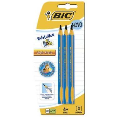 Imagem de Lápis preto Evolution Gigante Kids com 3 unidades - Bic