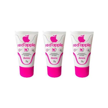 Imagem de Red Apple Kit 3un Bisnaga Desodorante Creme Donna