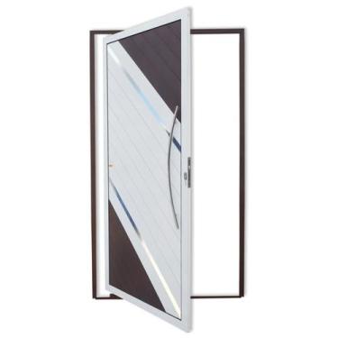 Imagem de Porta Pivotante Lambril Duna com Puxador Super 210cm x 100cm Brimak Ab