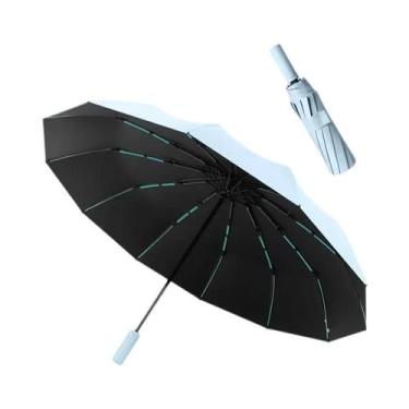 Imagem de Guarda-chuva Automático Grande À Prova De Vento Com Proteção UV Para T