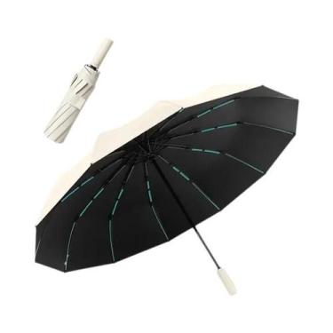 Imagem de Guarda-chuva Automático Grande À Prova De Vento Com Proteção UV Para T