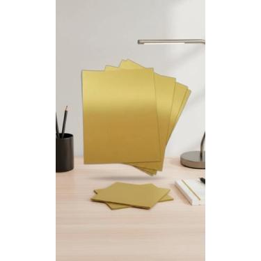 Imagem de Papel Metálico Dourado A4 180g - 25 Folhas - Congratulations Store