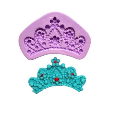 Imagem de Confeitaria dos moldes, F792 MOLDE DE SILICONE COROA PRINCESA CONFEITARIA ARTESANATO