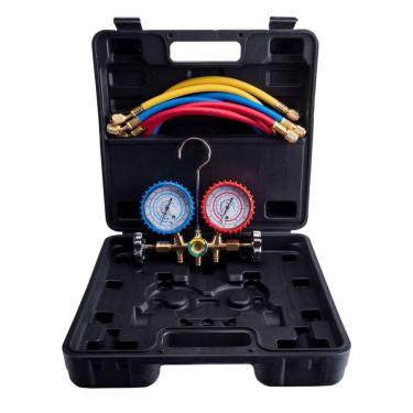 Imagem de Kit Manifold com Visor Hulter Mangueira 1/4" 90cm com Maleta HT5536GPF