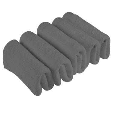 Imagem de Kit 5 Toalha De Rosto Salão De Beleza 100% Algodão Preta